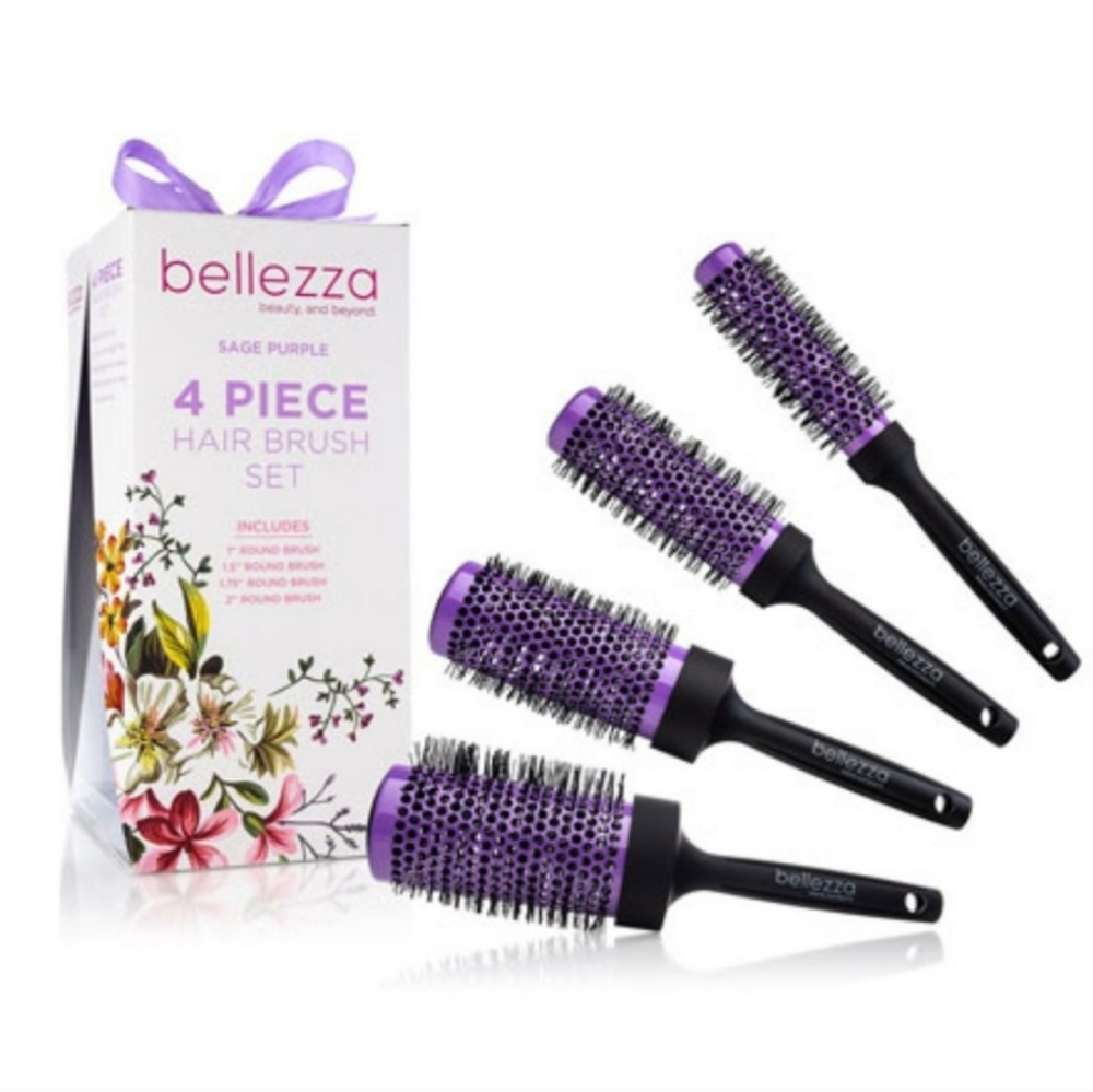 BELLEZZA 4 piece hair brush set.
